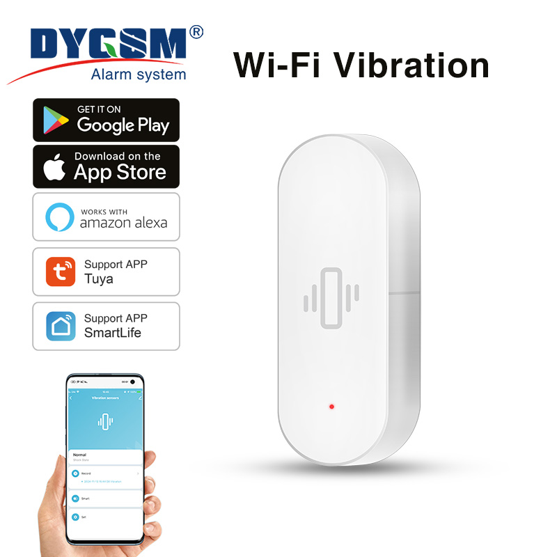 Smart Home Proxmox - เซ็นเซอร์ตรวจจับการสั่นสะเทือน Tuya WiFi, การตรวจจับที่แม่นยำ, การแจ้งเตือนอัจฉริยะ, ชีวิตที่ปลอดภัยจากมุมมองความปลอดภัย,