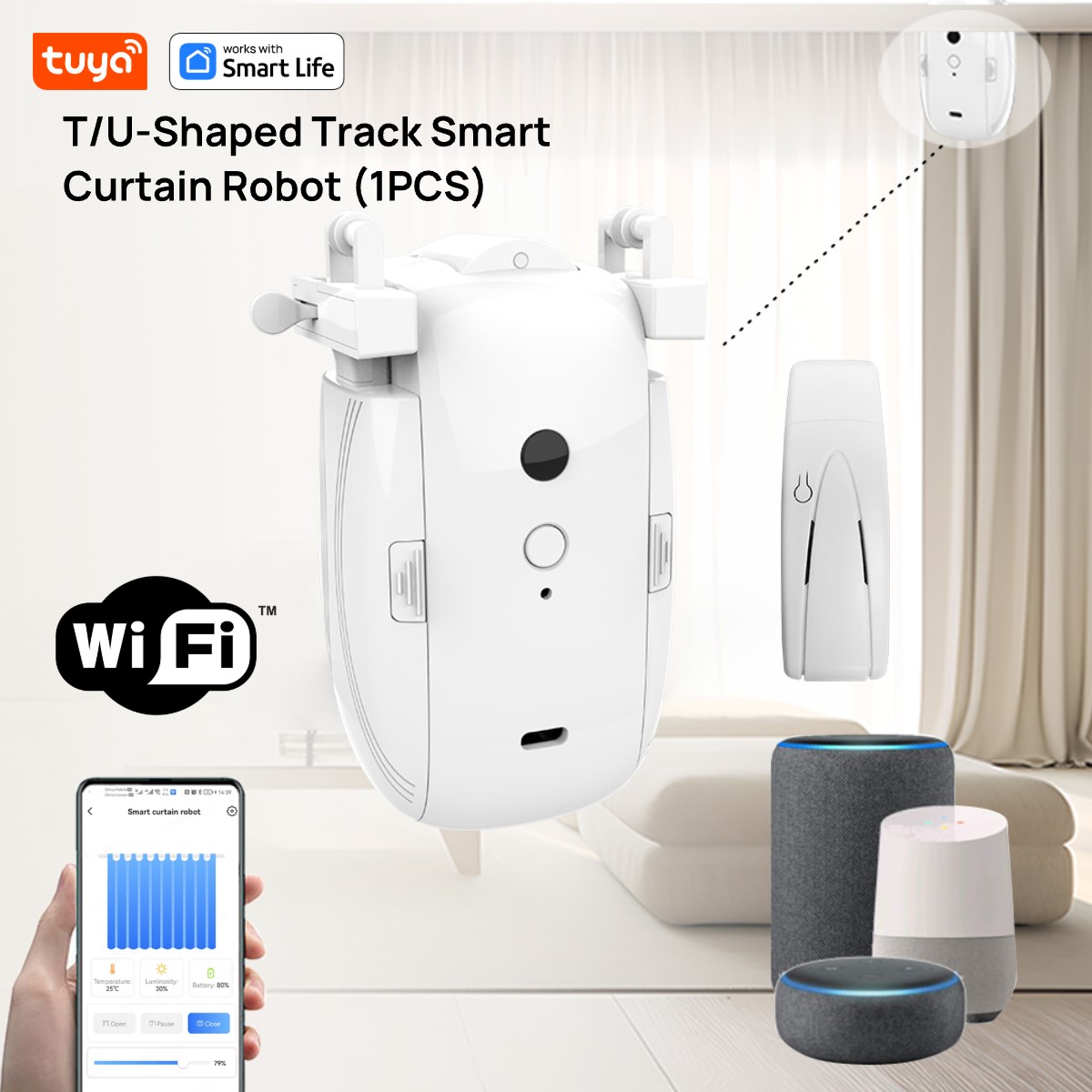 Smart Home Proxmox - Tuya Smart WiFi Curtain Robot (1