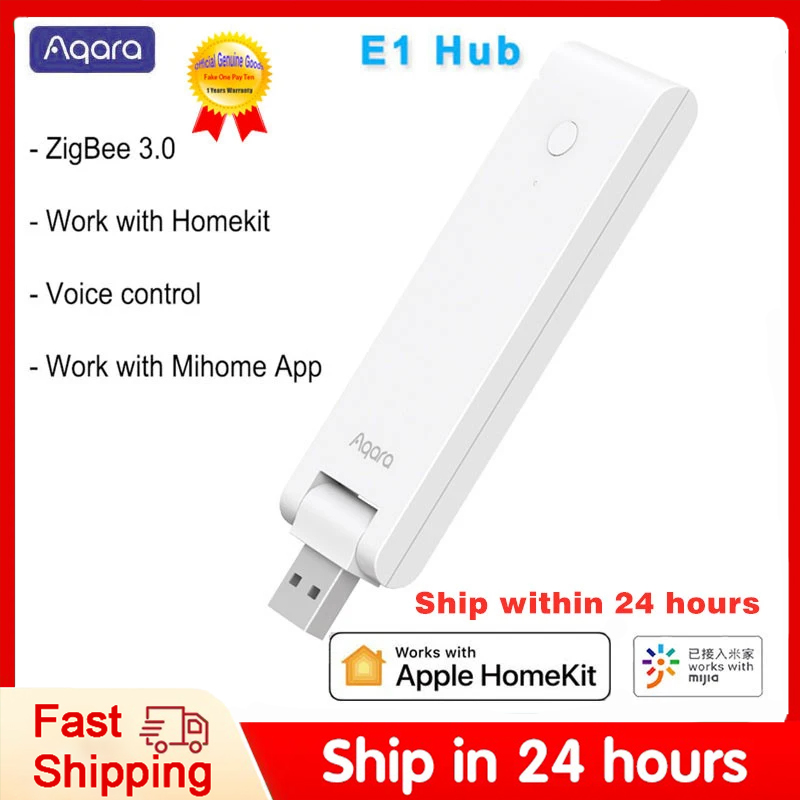 Smart Home Hub Xiaomi - Aqara E1 สมาร์ทเกตเวย์ Zigbee พอร์ต USB