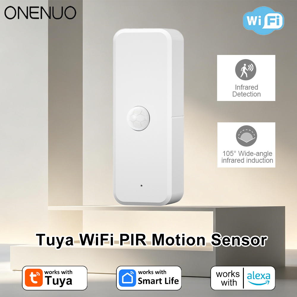 Smart Home Proxmox - ใหม่ทูย่า ไวไฟ PIR เครื่องตรวจจับความเคลื่อนไหวเซ็นเซอร์อินฟราเรดตรวจจับร่างกายมนุษย์ ระบบเตือนภัยความปลอดภัยภายในบ้าน แอพสมาร์ทไลฟ์แจ้งเตือน