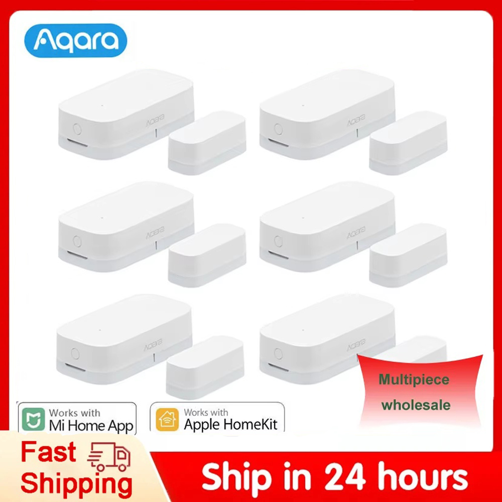 Smart Home Hub Xiaomi - Original Aqara เซ็นเซอร์ประตูหน้าต่าง ZigBee การเชื่อมต่อไร้สายสมาร์ทเซ็นเซอร์ประตู MCCGQ11LM