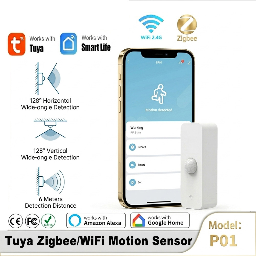 Smart Home Proxmox - เซ็นเซอร์ตรวจจับความเคลื่อนไหวอัจฉริยะ PIR WiFi Zigbee สำหรับระบบรักษาความปลอดภัยบ้านอัตโนมัติ Smart