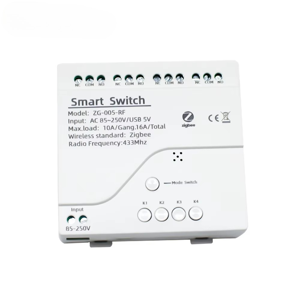 Smart Home Gateway - โมดูลสวิตช์รีเลย์ Tuya 4CH Zigbee USB 5V
