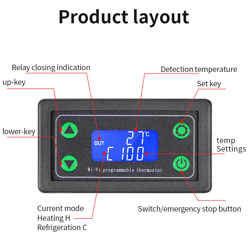 WIFI รีโมทคอนโทรลอุณหภูมิเทอร์ - Wifi Thermostat บทวิจารณ์และราคา