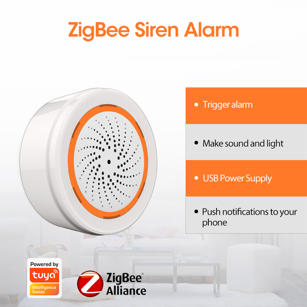 Coolcam Tuya Zigbee สมาร์ทไซเร - Smart Home Vimar บทวิจารณ์และราคา