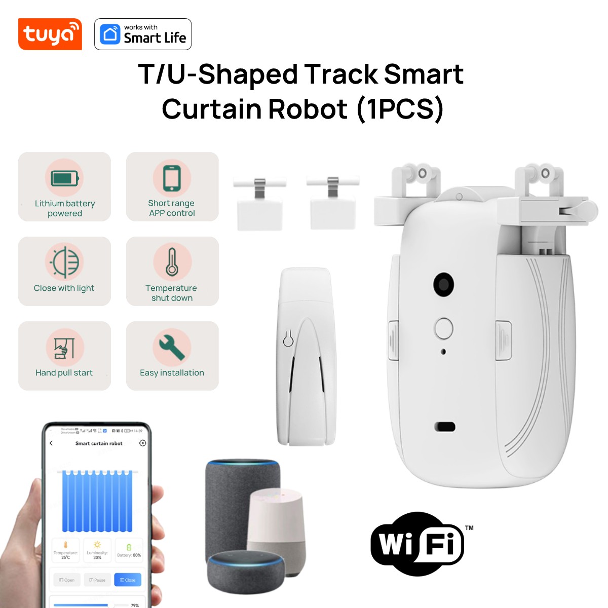 Tuya Smart WiFi Curtain Robot  - Smart Home Proxmox บทวิจารณ์และราคา
