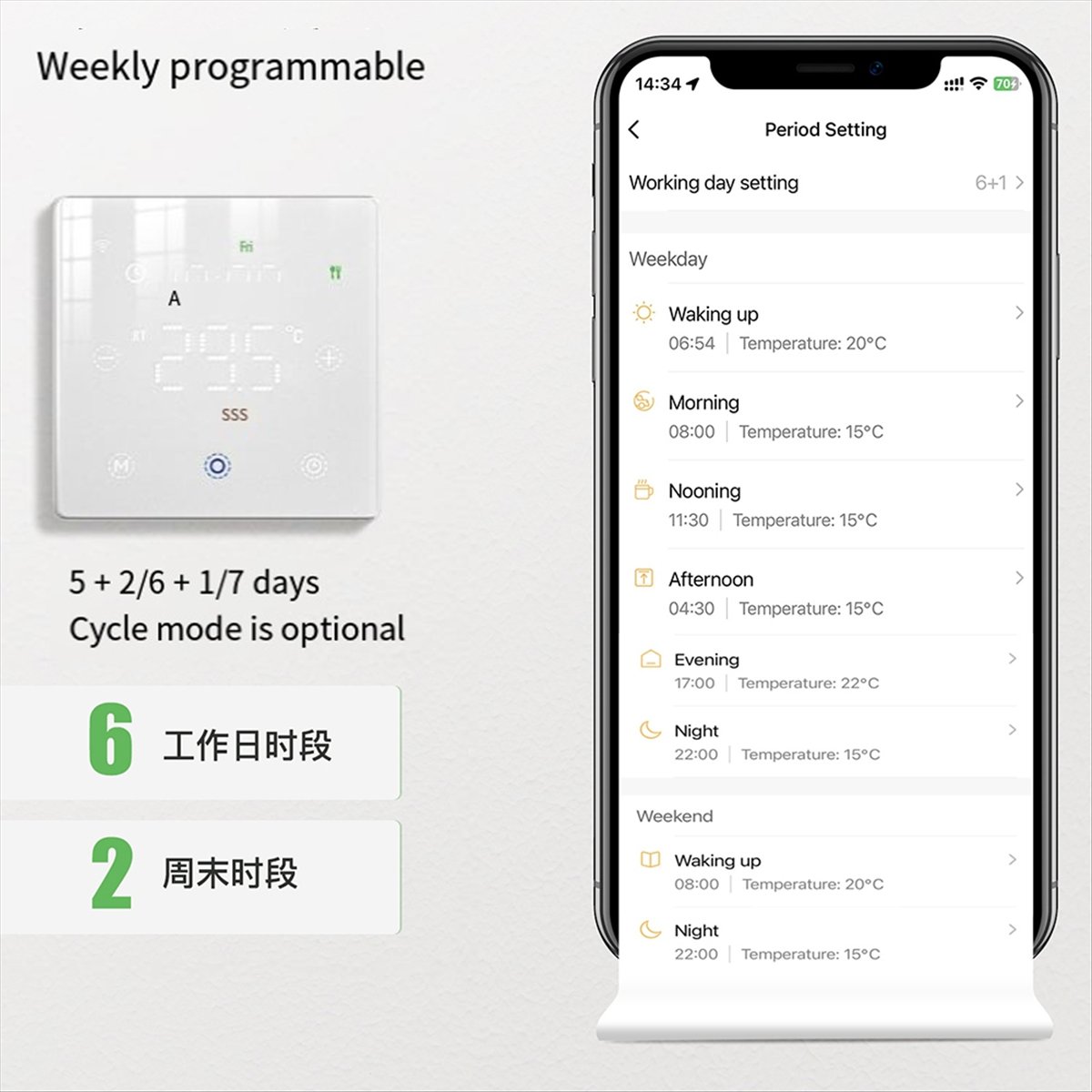A64K ทูย่า ไวไฟสมาร์ทเทอร์โมสต - Wifi Thermostat บทวิจารณ์และราคา