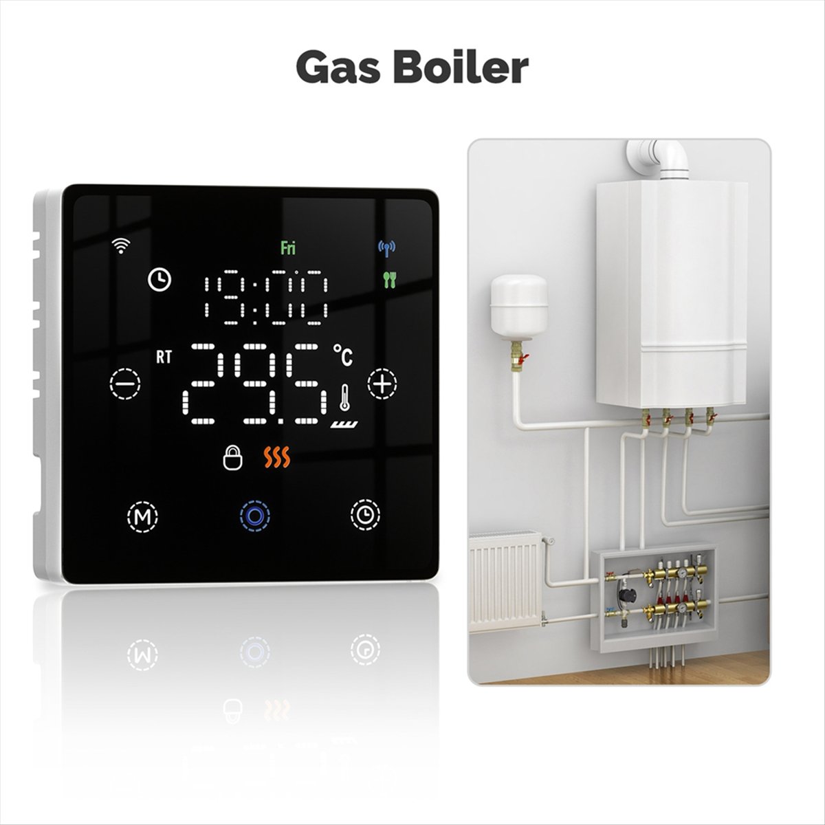A64K ทูย่า ไวไฟสมาร์ทเทอร์โมสต - Wifi Thermostat บทวิจารณ์และราคา