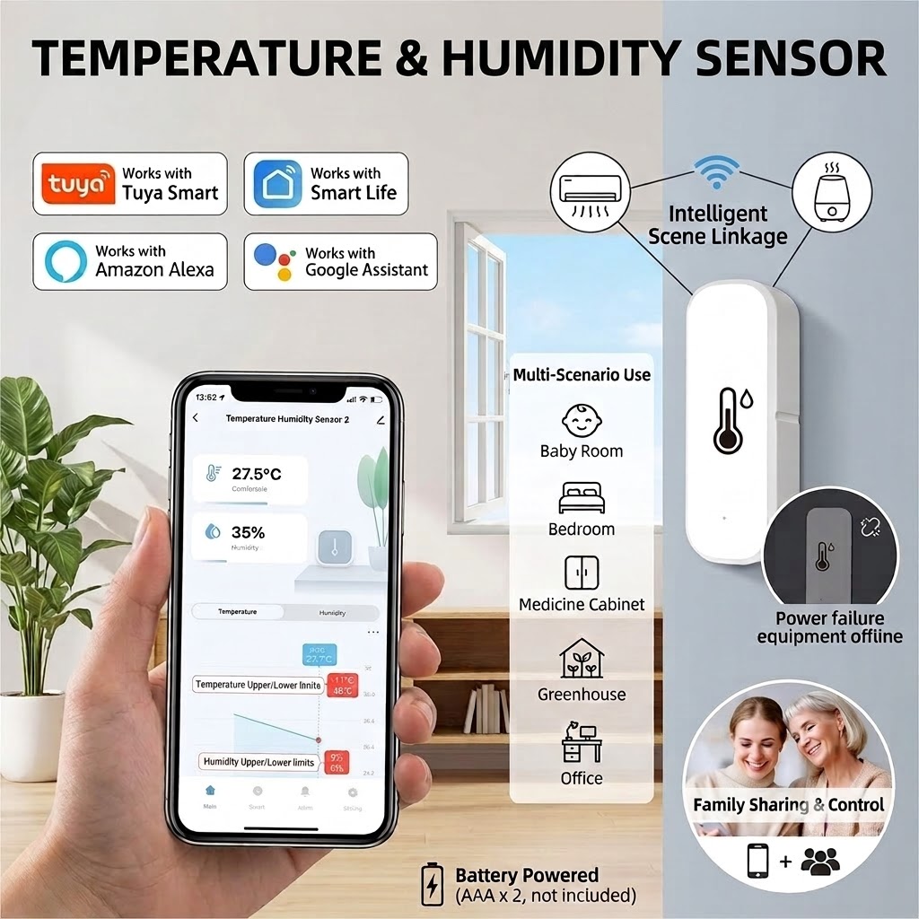 เซ็นเซอร์วัดอุณหภูมิและความชื้ - Wifi Thermostat บทวิจารณ์และราคา