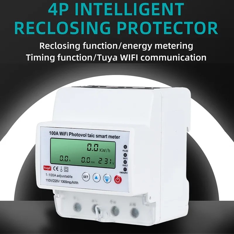 มิเตอร์ไฟฟ้าอัจฉริยะ 4P 1-100A - Smart Home Web บทวิจารณ์และราคา