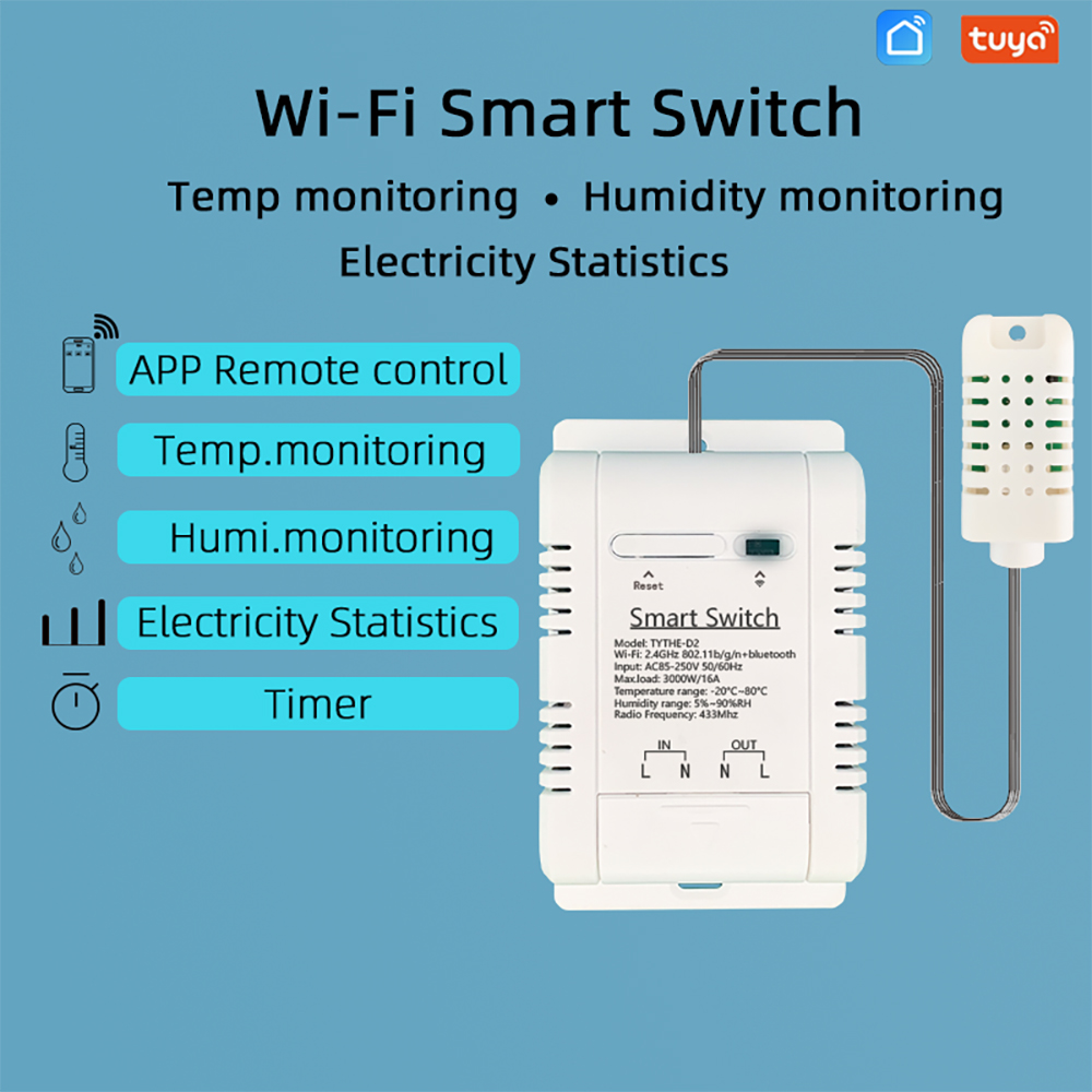 Tuya สวิตช์ควบคุม TH-16ไร้สาย  - Wifi Thermostat บทวิจารณ์และราคา