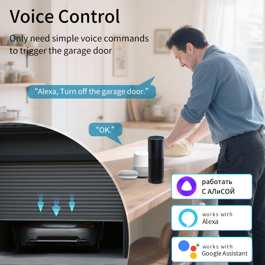 ตัวควบคุมประตูโรงรถอัจฉริยะ Tu - Smart Home Proxmox บทวิจารณ์และราคา