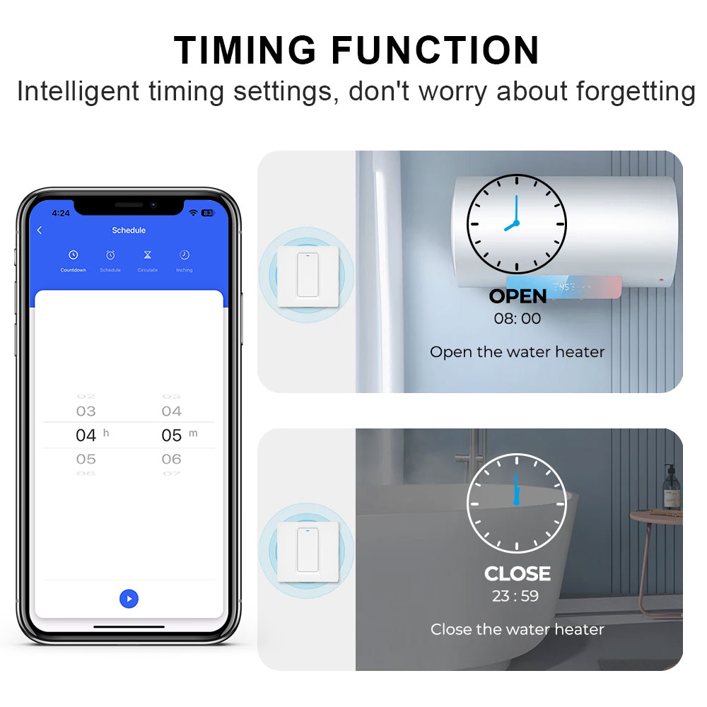 สวิตช์เครื่องทำน้ำอุ่นอัจฉริยะ - Smart Home Proxmox บทวิจารณ์และราคา