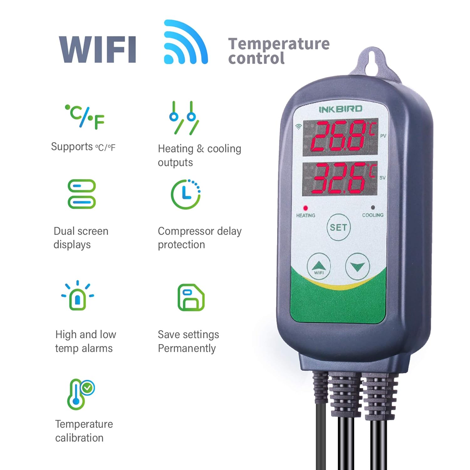 Inkbird ตัวควบคุมอุณหภูมิดิจิต - Wifi Thermostat บทวิจารณ์และราคา