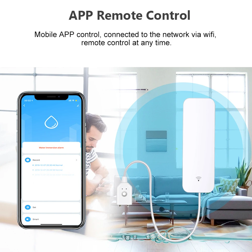 เซ็นเซอร์น้ำ Tuya WiFi Zigbee  - Smart Home Proxmox บทวิจารณ์และราคา