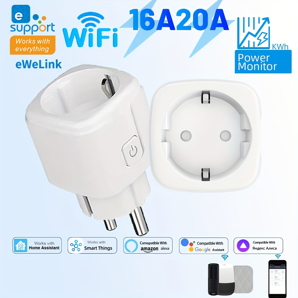 ปลั๊กไฟอัจฉริยะ EWeLink แบบ Wi - Smart Home Proxmox บทวิจารณ์และราคา